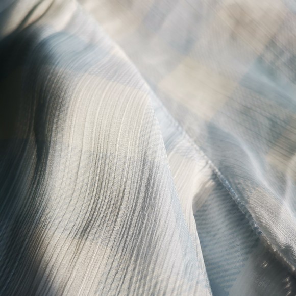 Lauren Ralph Lauren Womens Georgette Blue Pullover Blouse Lined chiffon XSP - Picture 4 of 9